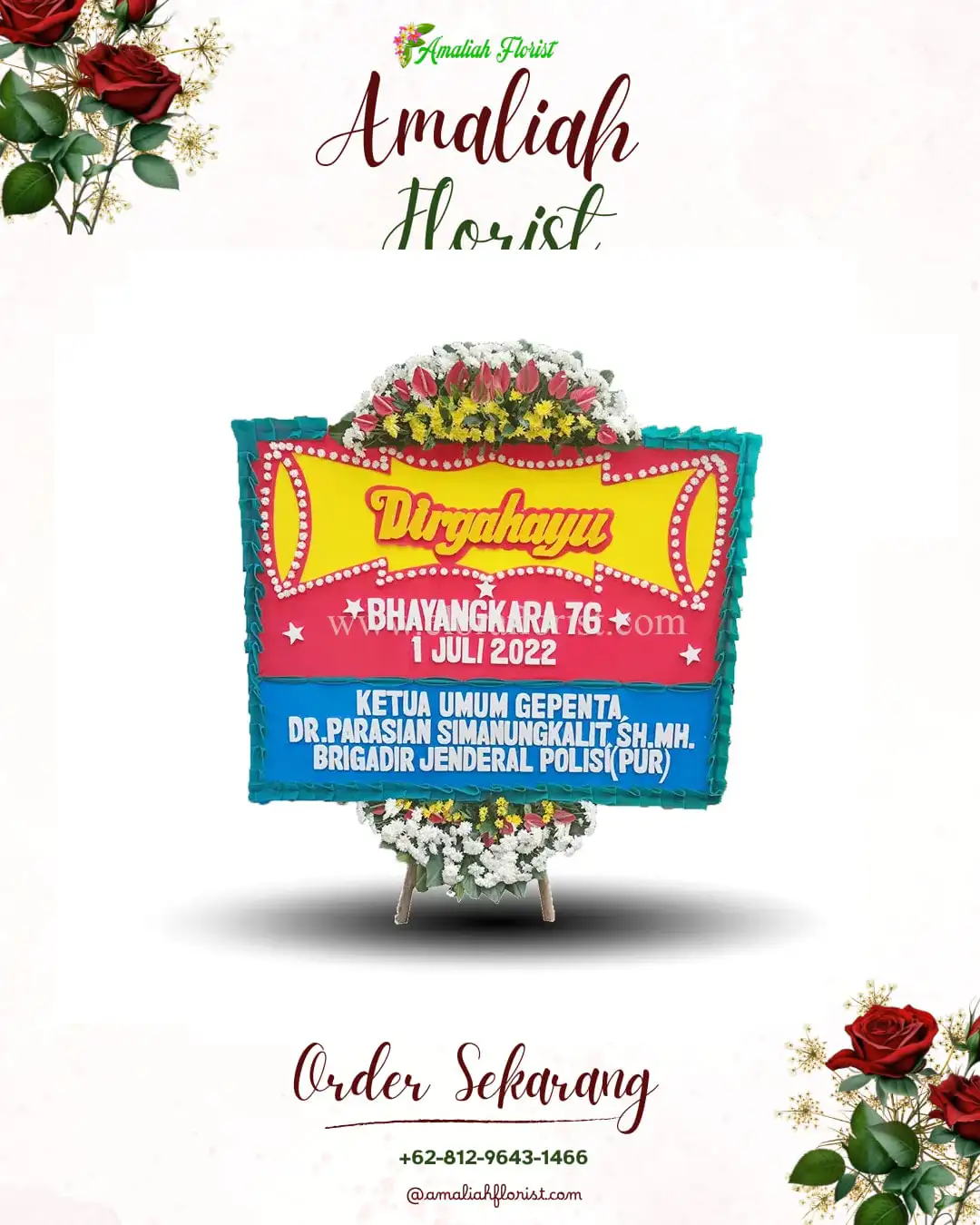 Papan Bunga HUT Ulang Tahun Gayo Lues